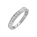 10K White Gold Diamond 0.75ct Channel Set Band LJ & Diamonds