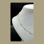 18K Tritone Yellow & White Gold 20" Ball Chain My Store