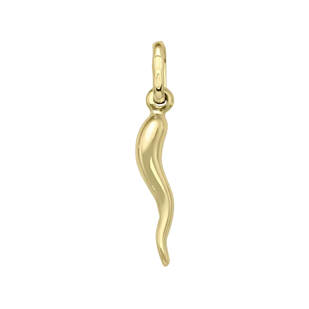 18K Yellow Gold Cornicello Horn Charm My Store