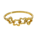 10K Yellow Gold Butterfly Ring LJ & Diamonds
