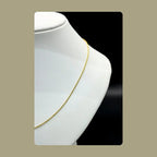 14K Yellow Gold 18" Cable Chain LJ & Diamonds