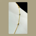 18K Tritone Yellow & White Gold 20" Ball Chain My Store